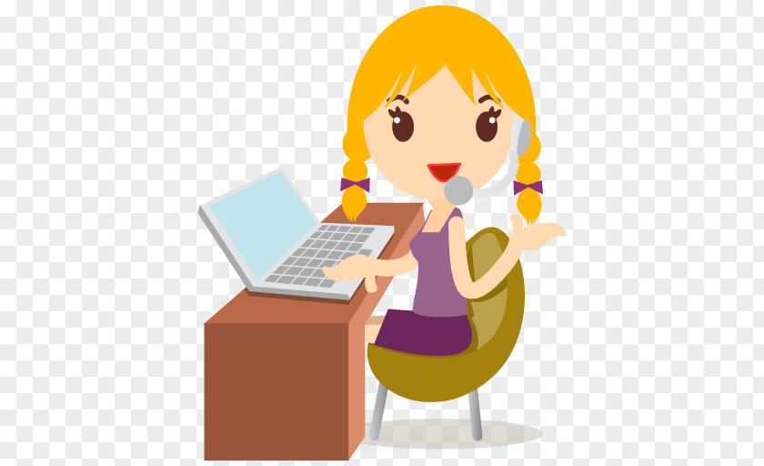 Callcenter Girls Blonde Human Behavior Art Illustration PNG