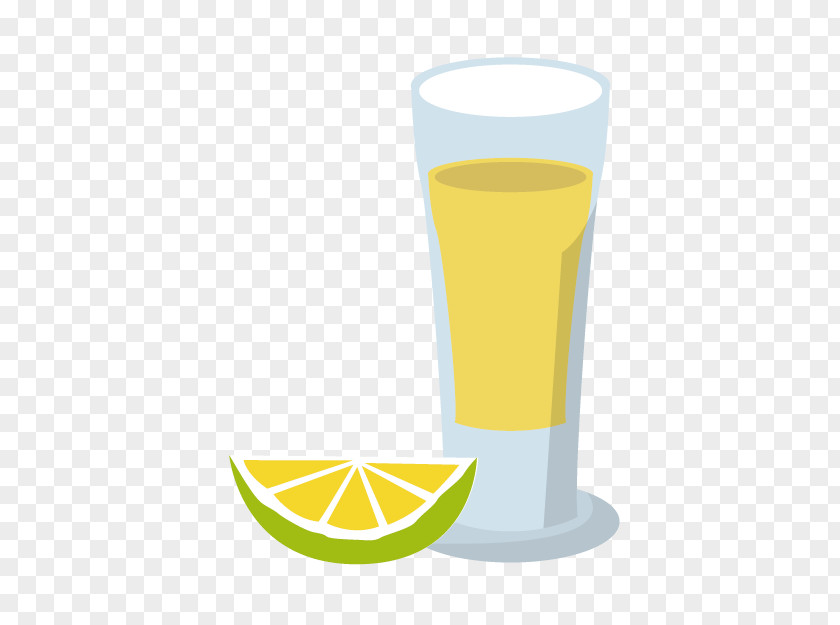 Cartoon Lemon Cocktail Beer Orange Juice Tequila Mexico Drink PNG