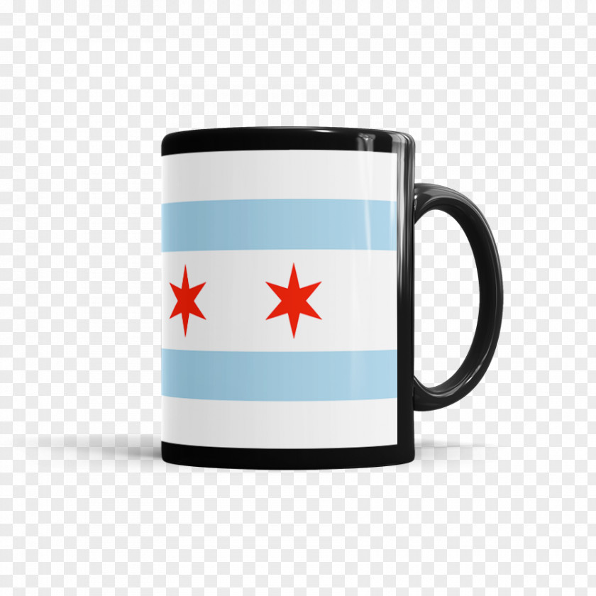 Chicago Flag Coffee Cup Mug PNG