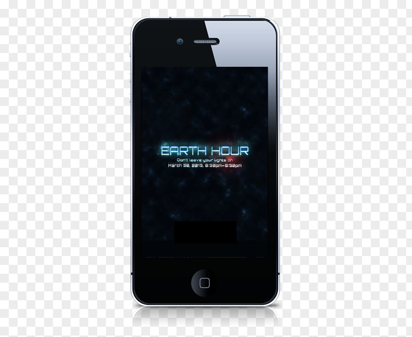 Earth Hour Feature Phone Smartphone Advertising PNG