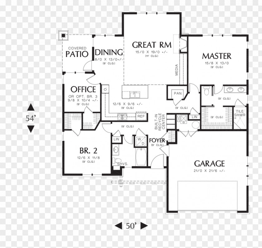 House Plan Small Home Plans Floor Garage PNG