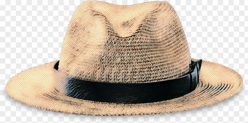 Wool Sun Hat Pop Art Retro Vintage PNG