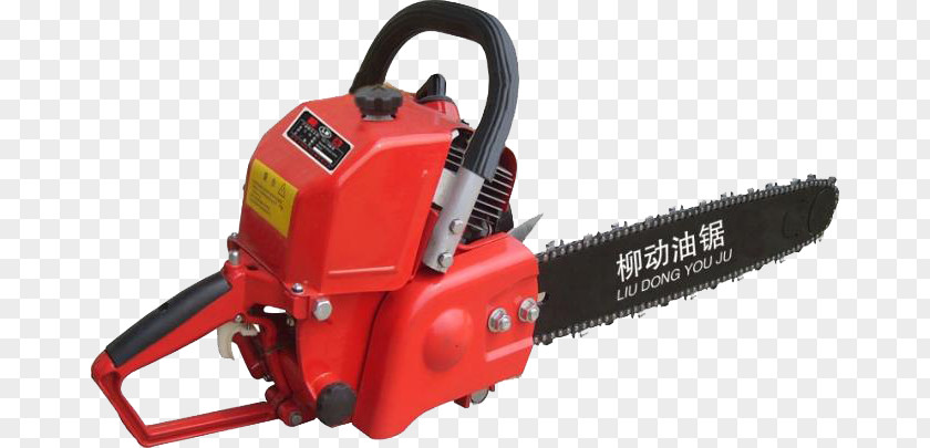 Big Red Chainsaw Saw Chain PNG
