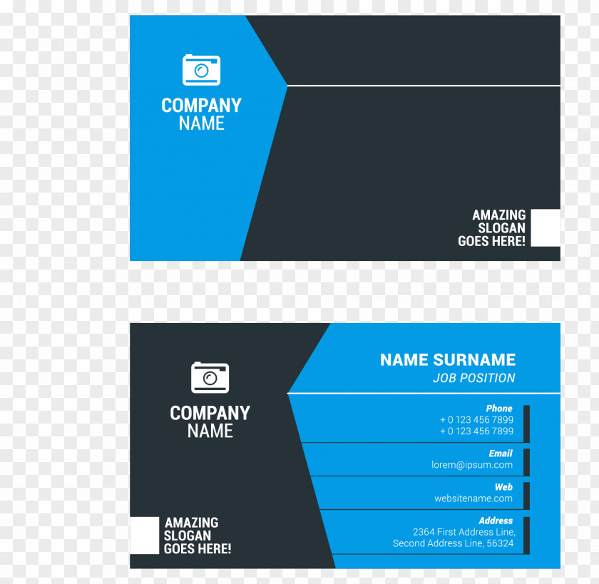 Business Card Surname Visiting Illustration PNG