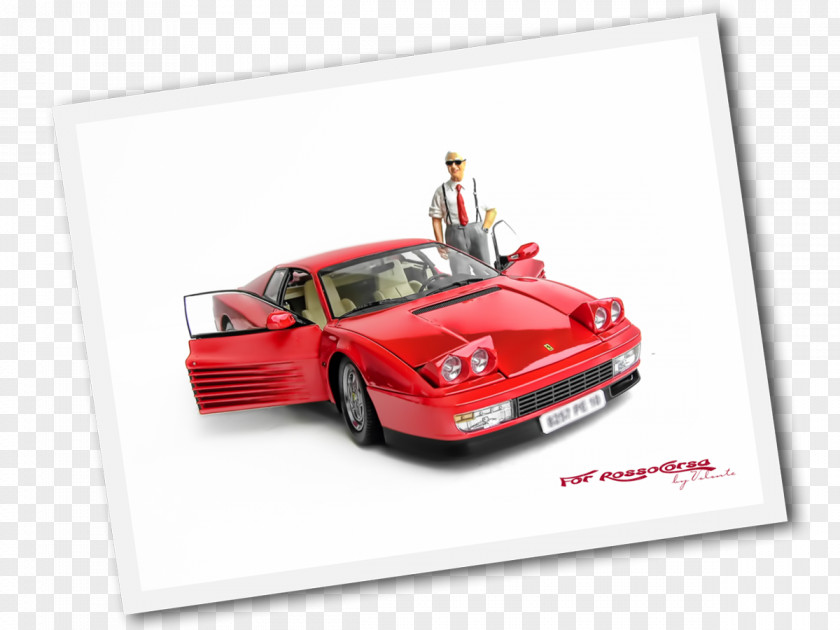 Car Ferrari Testarossa Model Scale Models PNG