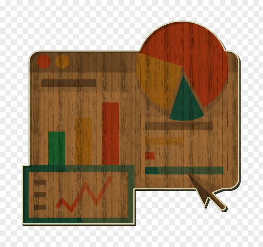 Flooring Plywood Stats Icon Graph E-commerce And Shopping Elements PNG