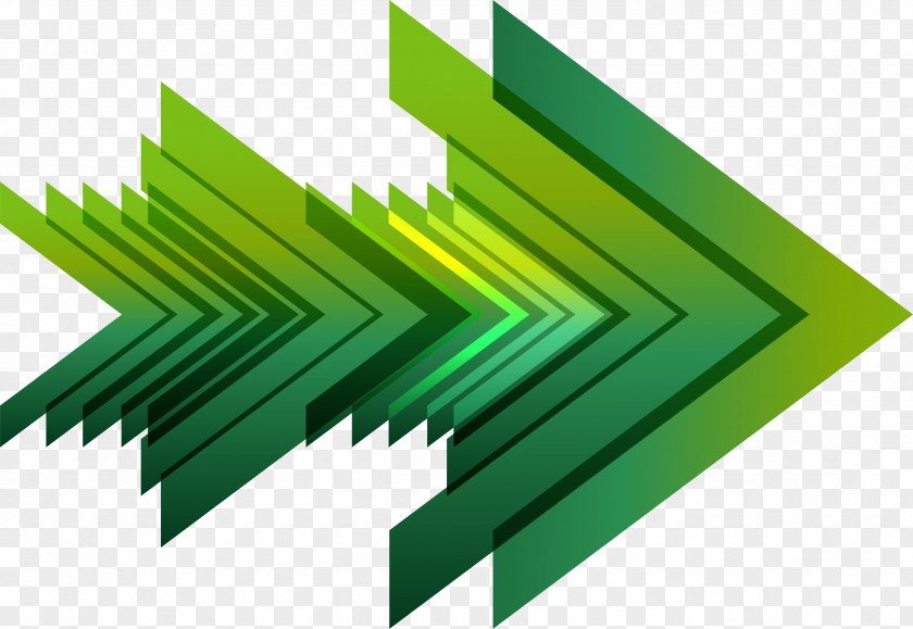 Green Right Arrow Computer File PNG