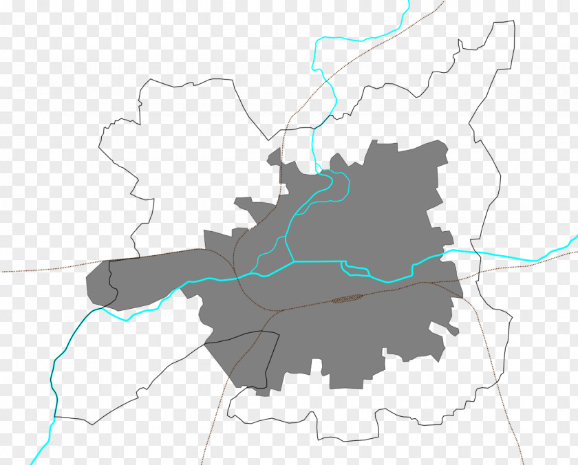 Map Watercourse City Rennes Métropole PNG
