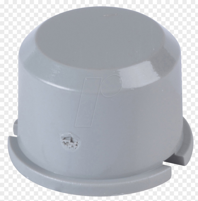 Round Cap Plastic Push-button Grey PNG