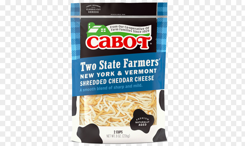 Shredded Cheese Cabot Creamery Milk Tillamook Cheddar PNG