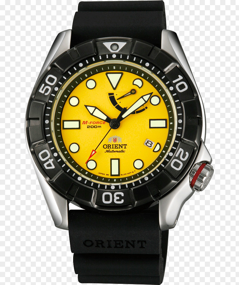 Without Executive Force Orient Watch Diving Power Reserve Indicator Automatic PNG