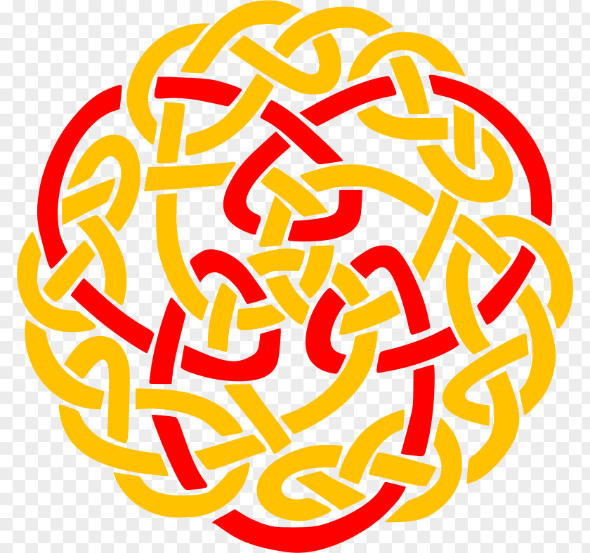 Celtic Clip Art Free Knot Color Ornament Yellow PNG