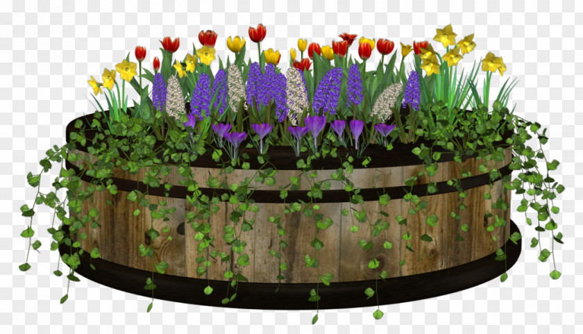 Container Gardening Floral Design Purple Flowerpot CakeM PNG