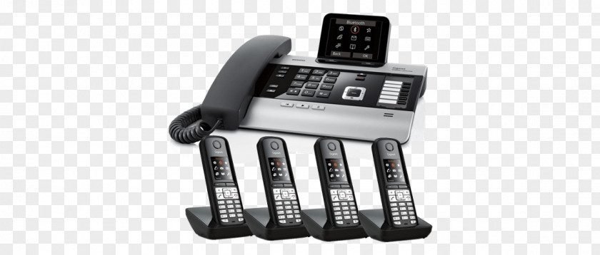 Gigaset Communications Digital Enhanced Cordless Telecommunications DX800A All In One Telephone PNG