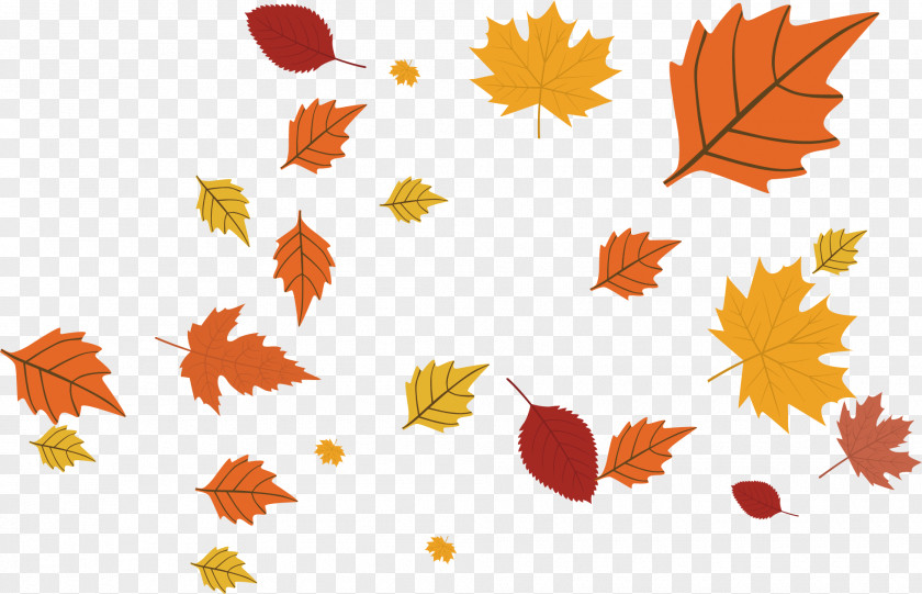 Golden Autumn Vector Calendar November Maple Leaf Year PNG