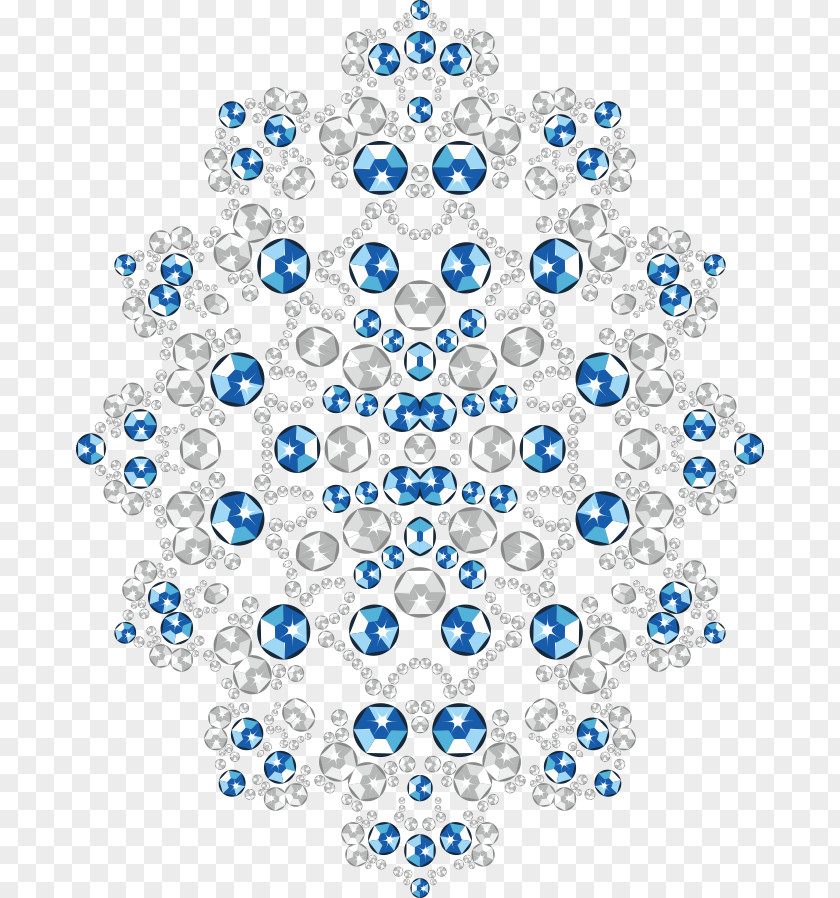 Vector Blue Diamond Flower Jewellery Sapphire PNG