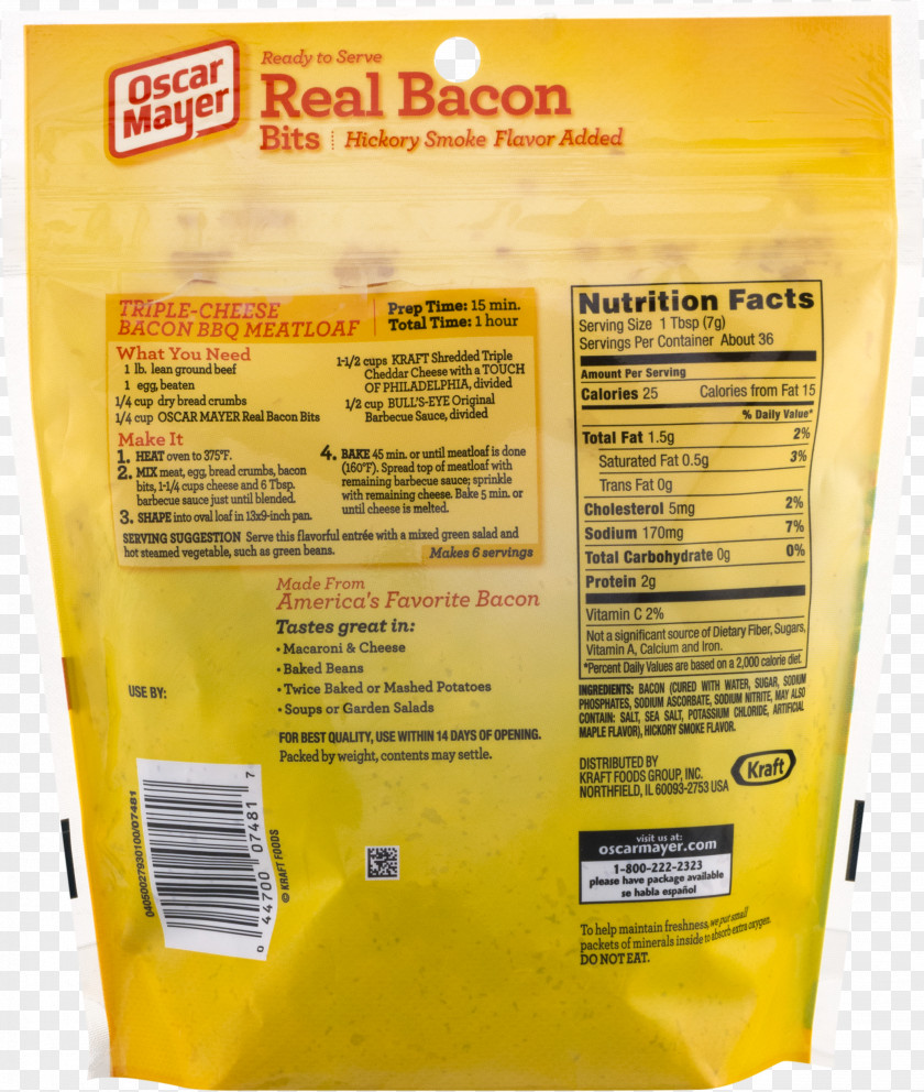 Bacon Bits Oscar Mayer Salad Bar PNG