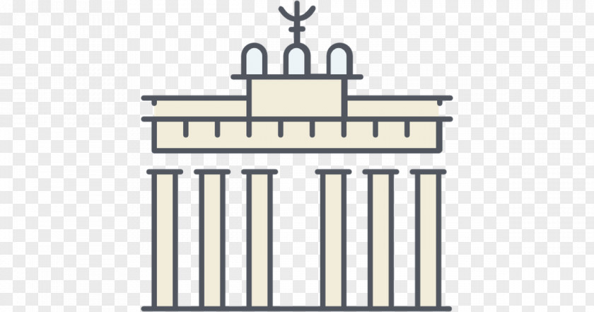 Brandenburg Gate Font Line Fence PNG