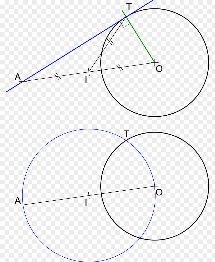 Compas Tangent Lines To Circles Point Angle PNG
