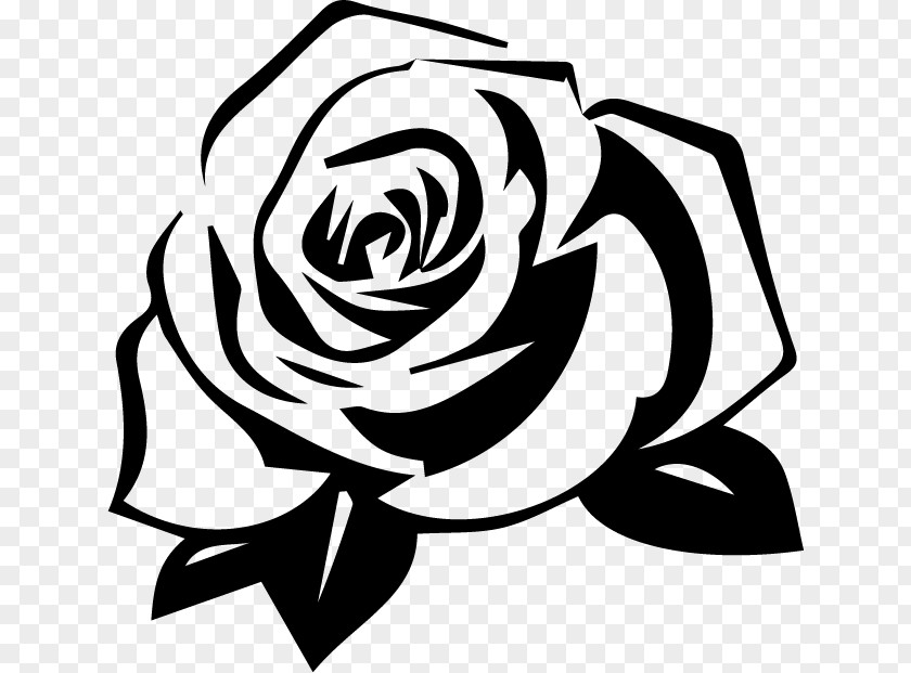 Hybrid Tea Rose Plant Stem Black And White Flower PNG