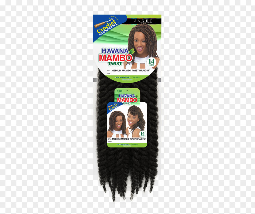 Janet Collection Synthetic Crochet Braiding Hair Dreads Noir Afro Twist Braid Artificial IntegrationsHair 2x Mambo 60cm (30) PNG