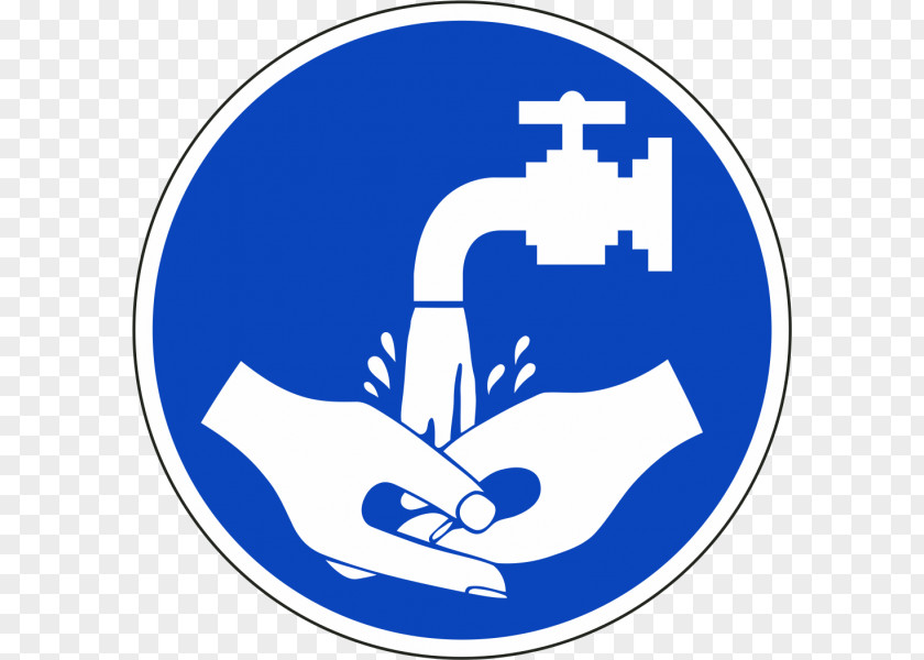 Vector Hand Wash Mandatory Sign Signage Warning Safety PNG