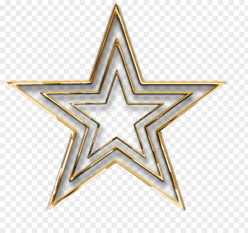 3D Gold Star Transparent Clip Art PNG