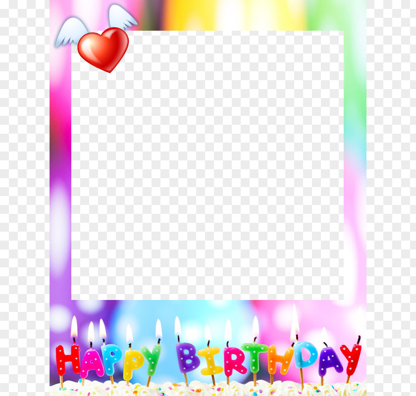 Birthday Frame Cake Happy To You Party Wish PNG