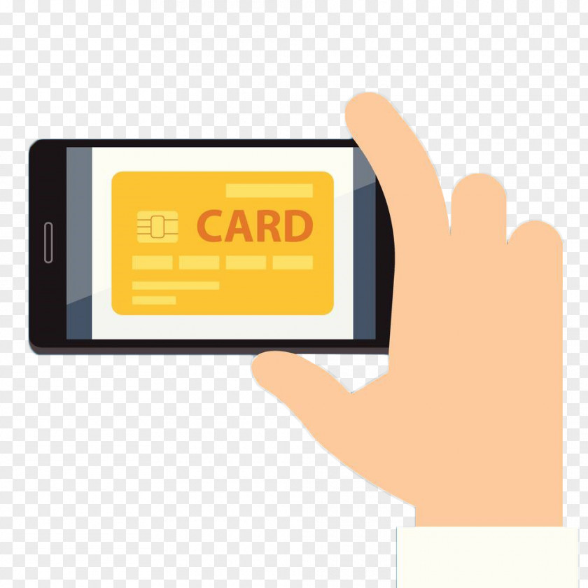 Hand Drawn Mobile Credit Card Phone Gratis PNG