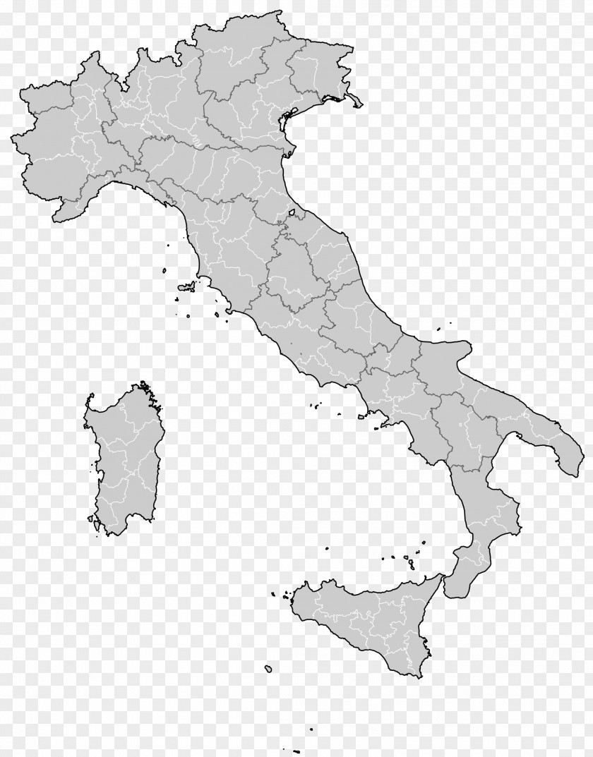 Italy Map Italian Peninsula Language Regions Of Itália Egyesítése PNG