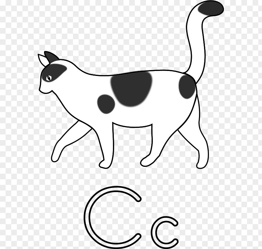 Letter C Cat Kitten Clip Art PNG