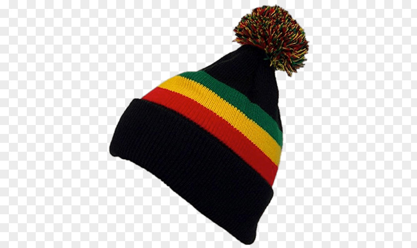 Rasta Winter Hat PNG Hat, white, green, and yellow bobble hat clipart PNG