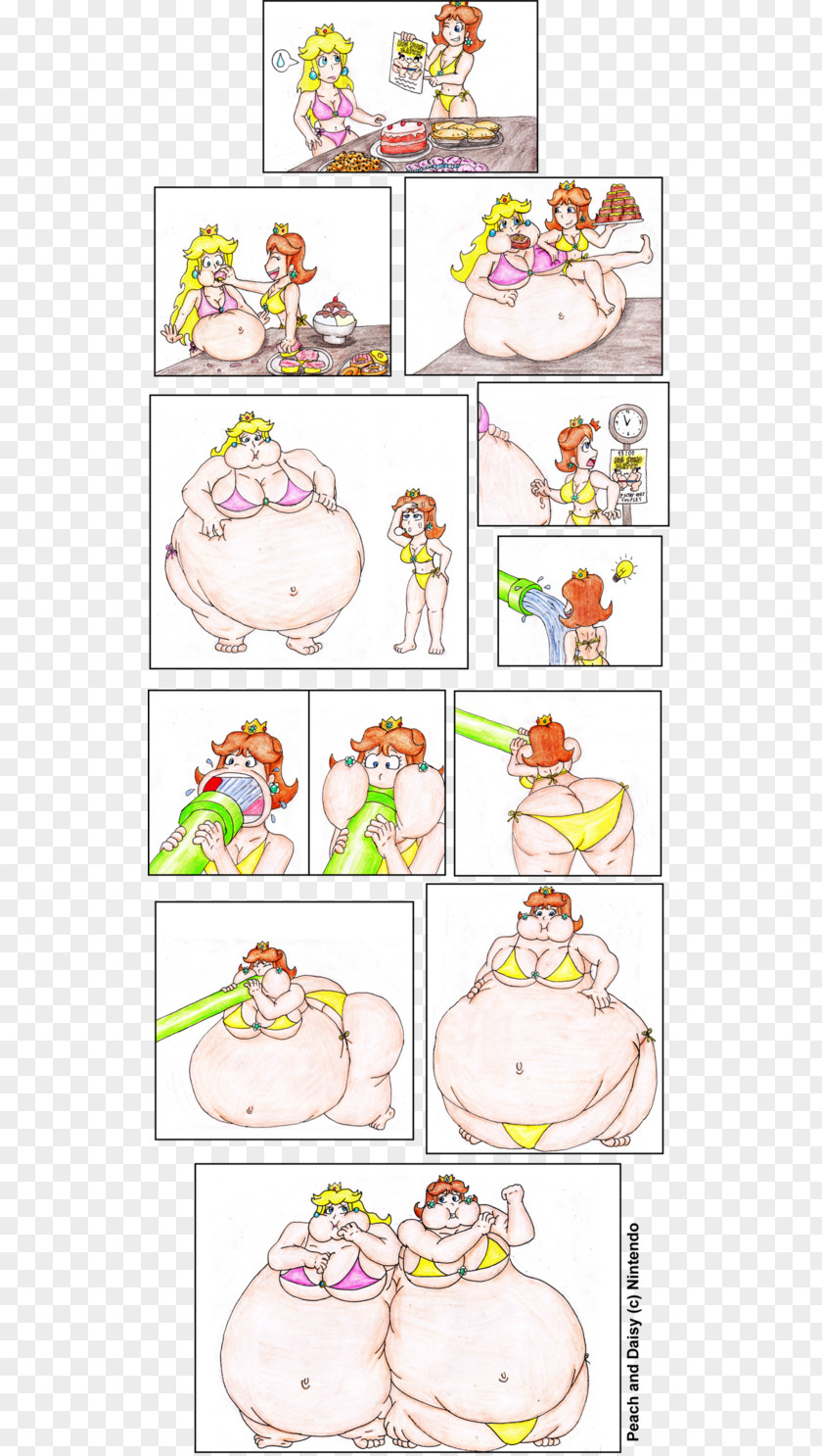 Sumo Princess Peach Daisy Weight Gain PNG
