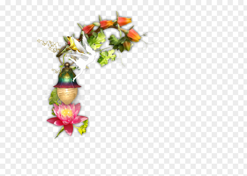 Design Christmas Ornament Floral PNG