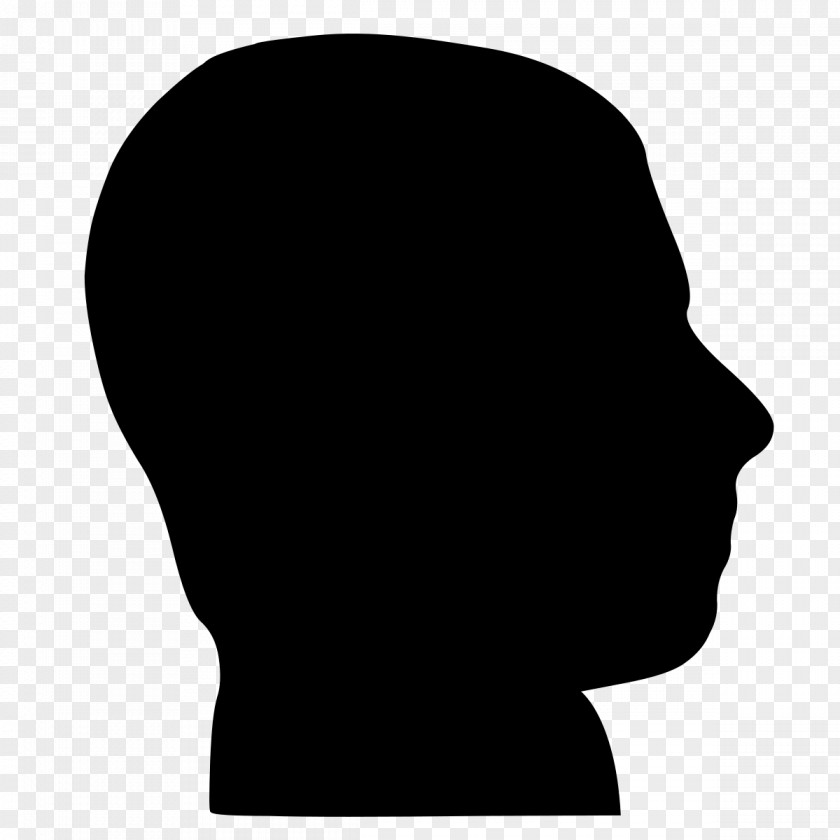 Silhouette Human Head Clip Art PNG