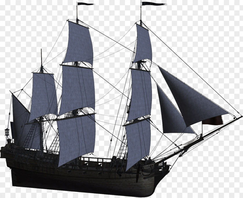 Boat Sailing Ship Watercraft Barque PNG