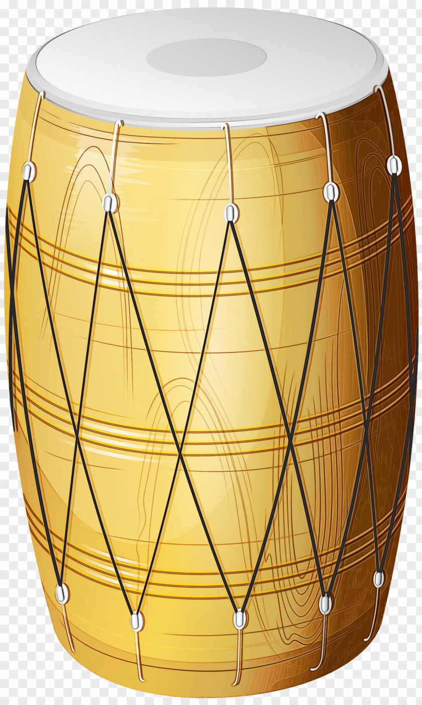 Percussion Hand Drum Yellow Musical Instrument Membranophone PNG