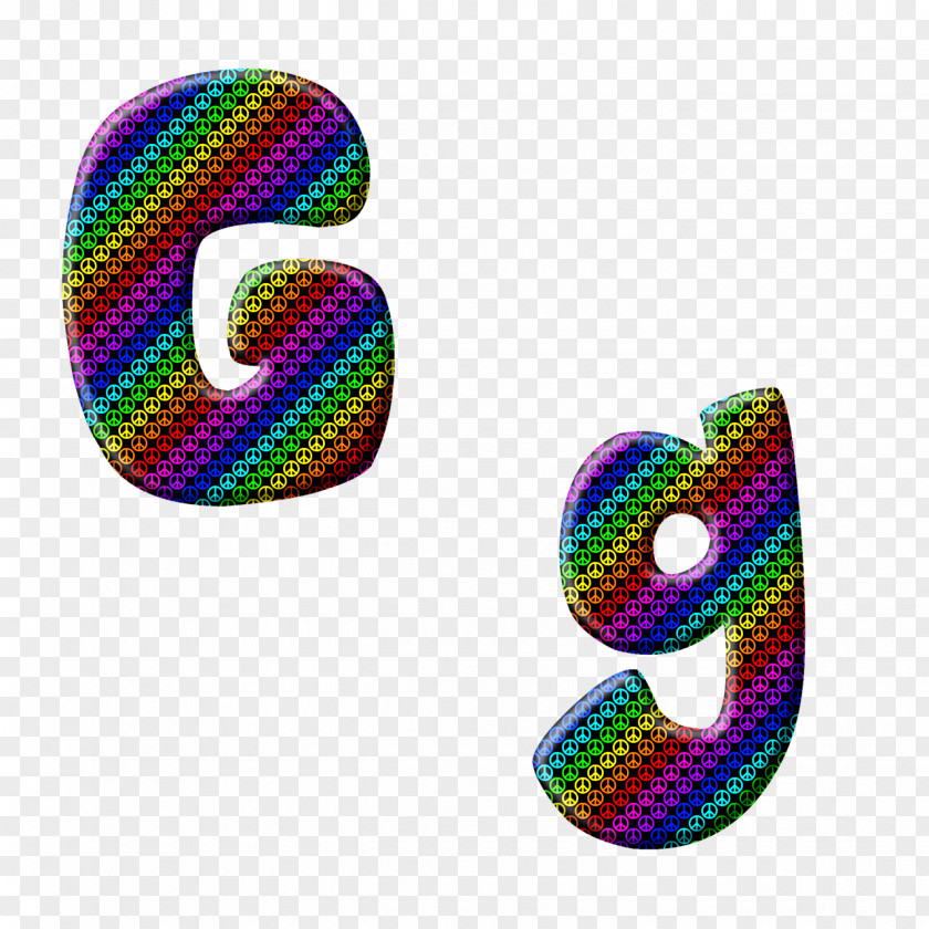 Purple Alphabet Letter G PNG