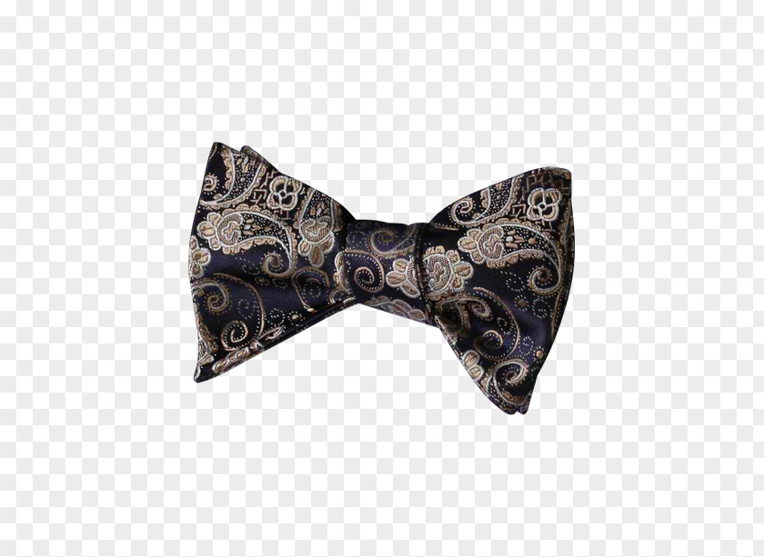 Royal Wedding Bow Tie Necktie Navy Blue Paisley Handkerchief PNG