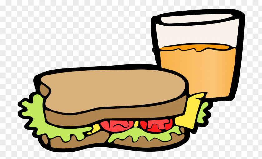 Sandwiches Clipart Breakfast Sandwich Submarine Fast Food Orange Juice Clip Art PNG