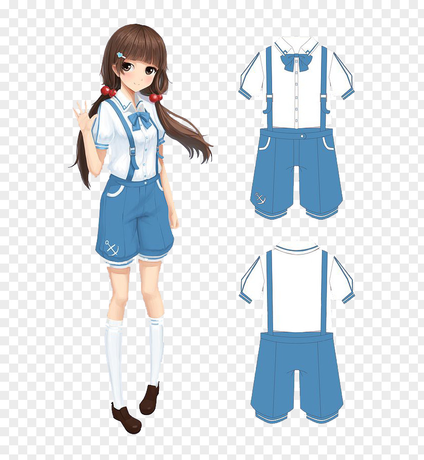 School Uniform PNG uniform, Cartoon girl clipart PNG