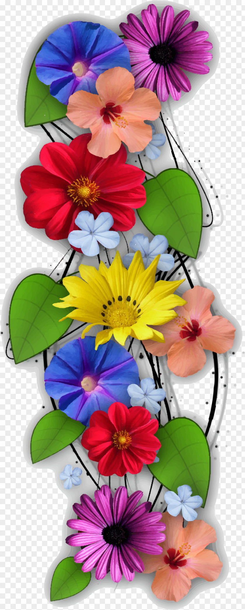 Floral Flower Clip Art PNG