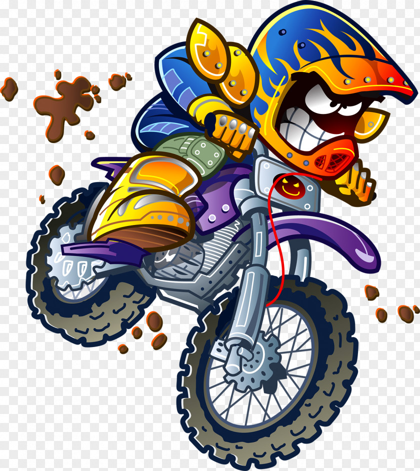 Riding A Motorcycle Motocross Clip Art PNG