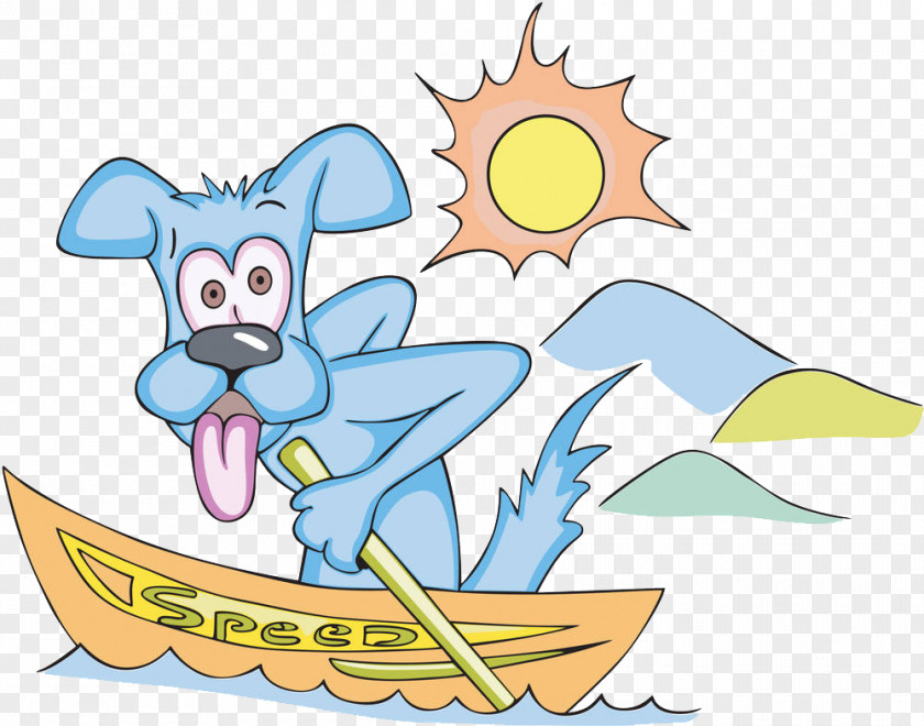 Rowing Dog Royalty-free Boat Clip Art PNG