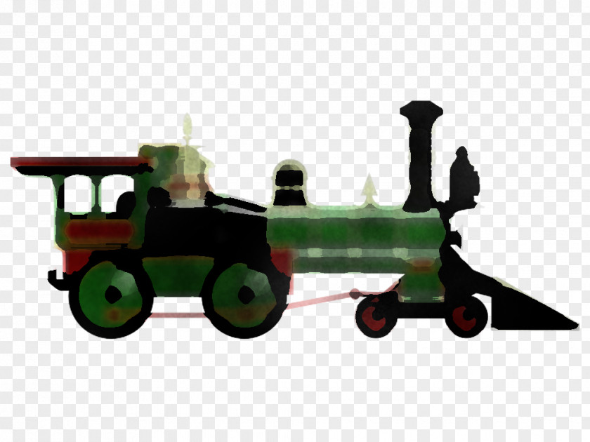 Vehicle Tractor Green Transport Toy PNG