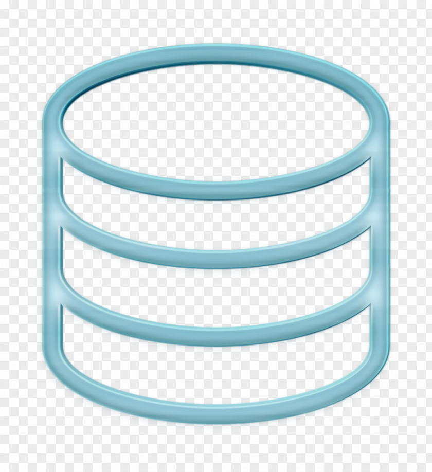 Aqua Turquoise Database Icon Streamline PNG