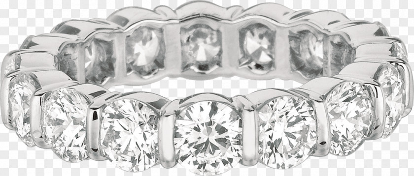 Eternity Diamond Rings Wedding Ring Bracelet Silver Bangle PNG