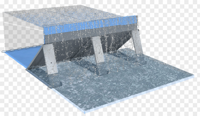 Floating Debris Roof Steel Floor PNG