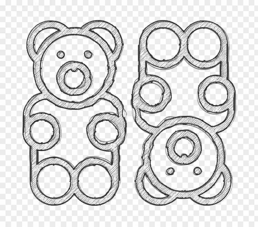 Gummy Bear Icon Food And Restaurant Candies PNG