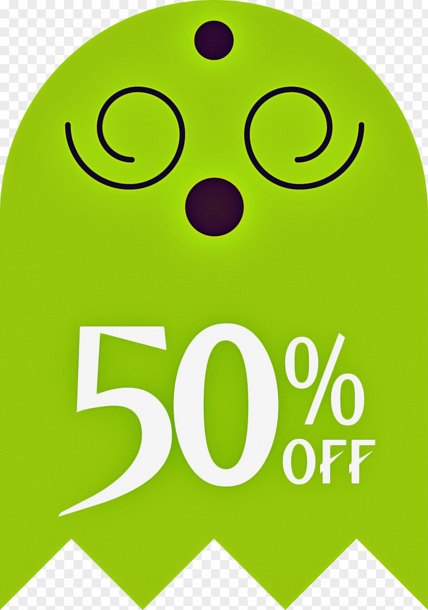 Halloween Discount Sales 50% Off PNG